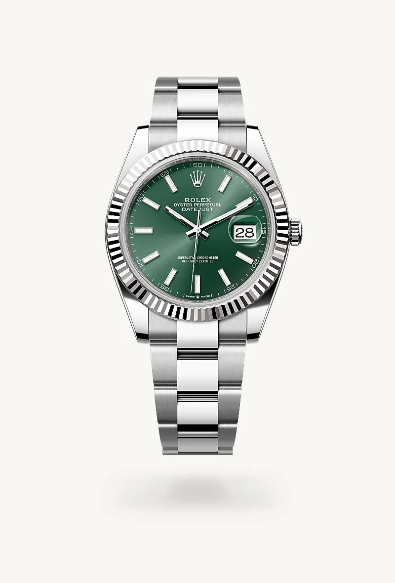 Rolex Datejust in White Rolesor - combination of Oystersteel and white gold, M126334-0027 - Little Switzerland