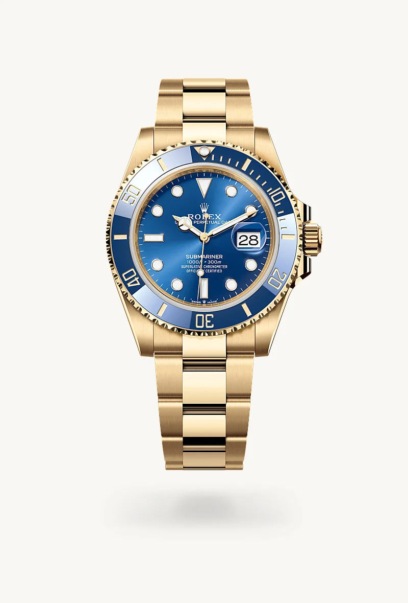 Rolex Submariner in 18 kt yellow gold, M126618LB-0002 - Little Switzerland