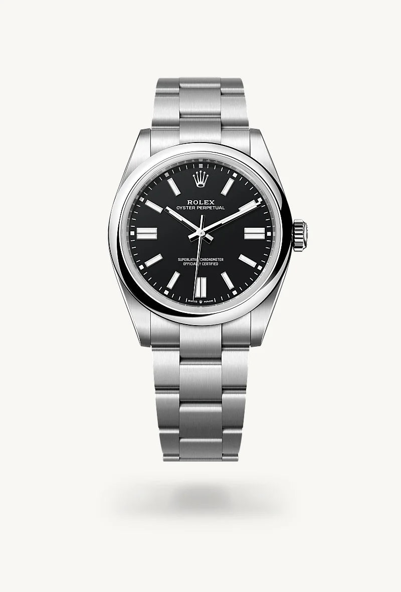 Rolex Oyster Perpetual in Oystersteel, M134300-0008 - Little Switzerland