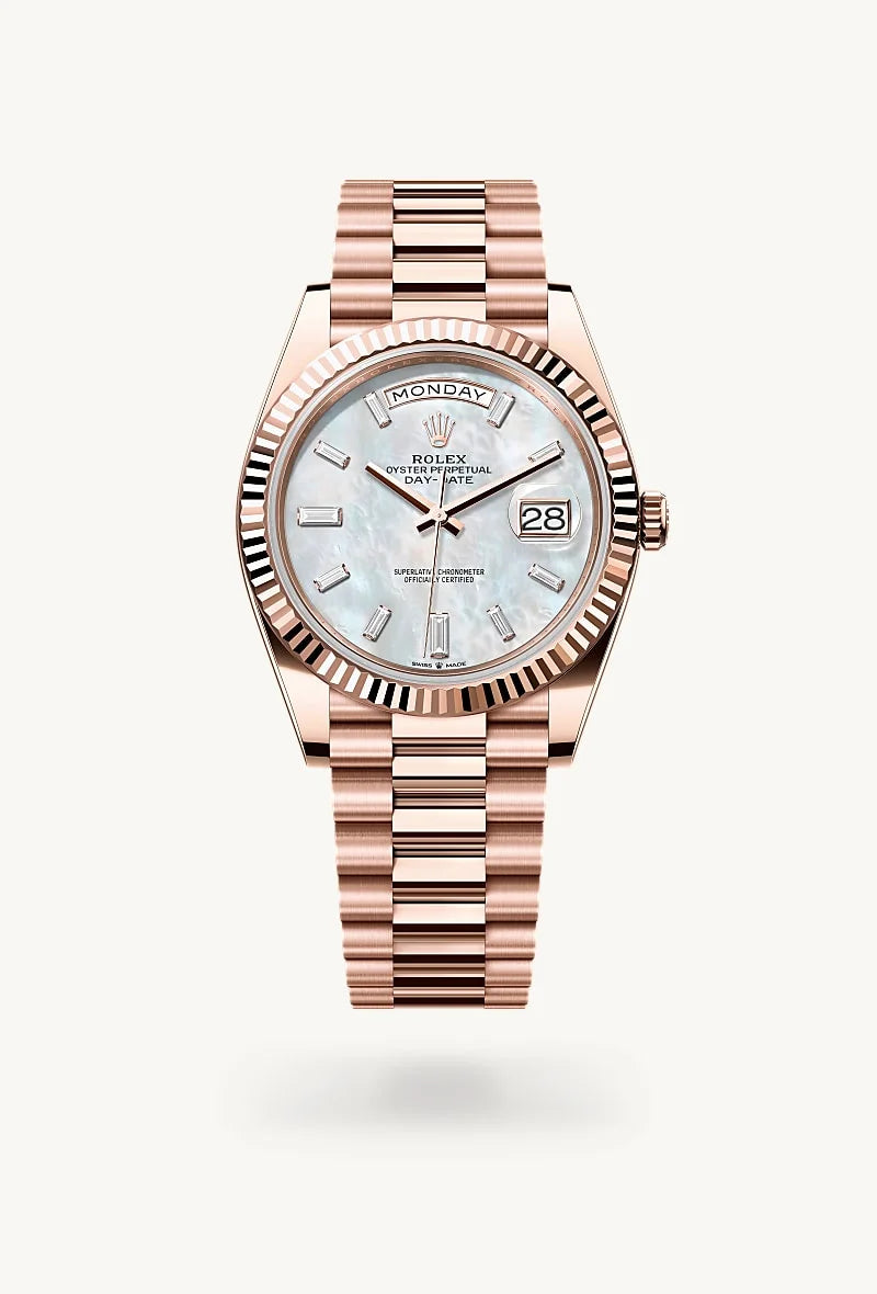 Rolex Day-Date in 18 kt Everose gold, M228235-0056 - Little Switzerland