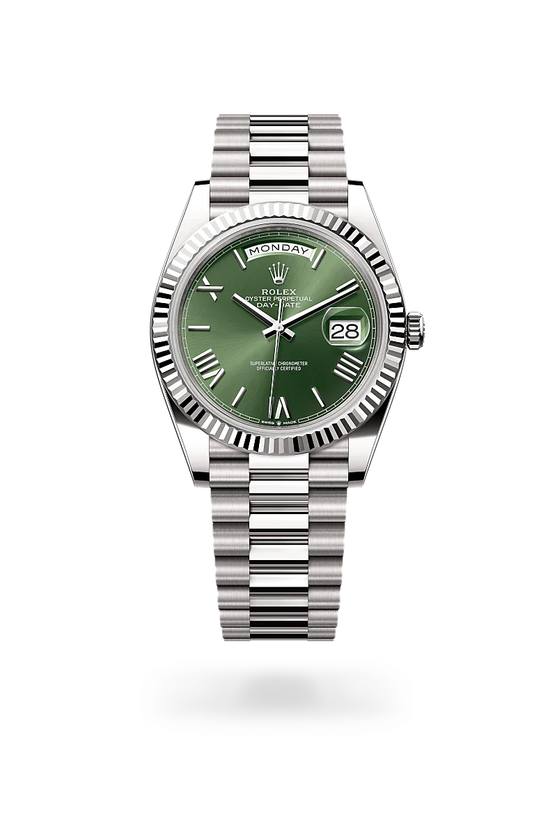 Rolex Day-Date 40 18 kt white gold, M228239-0033