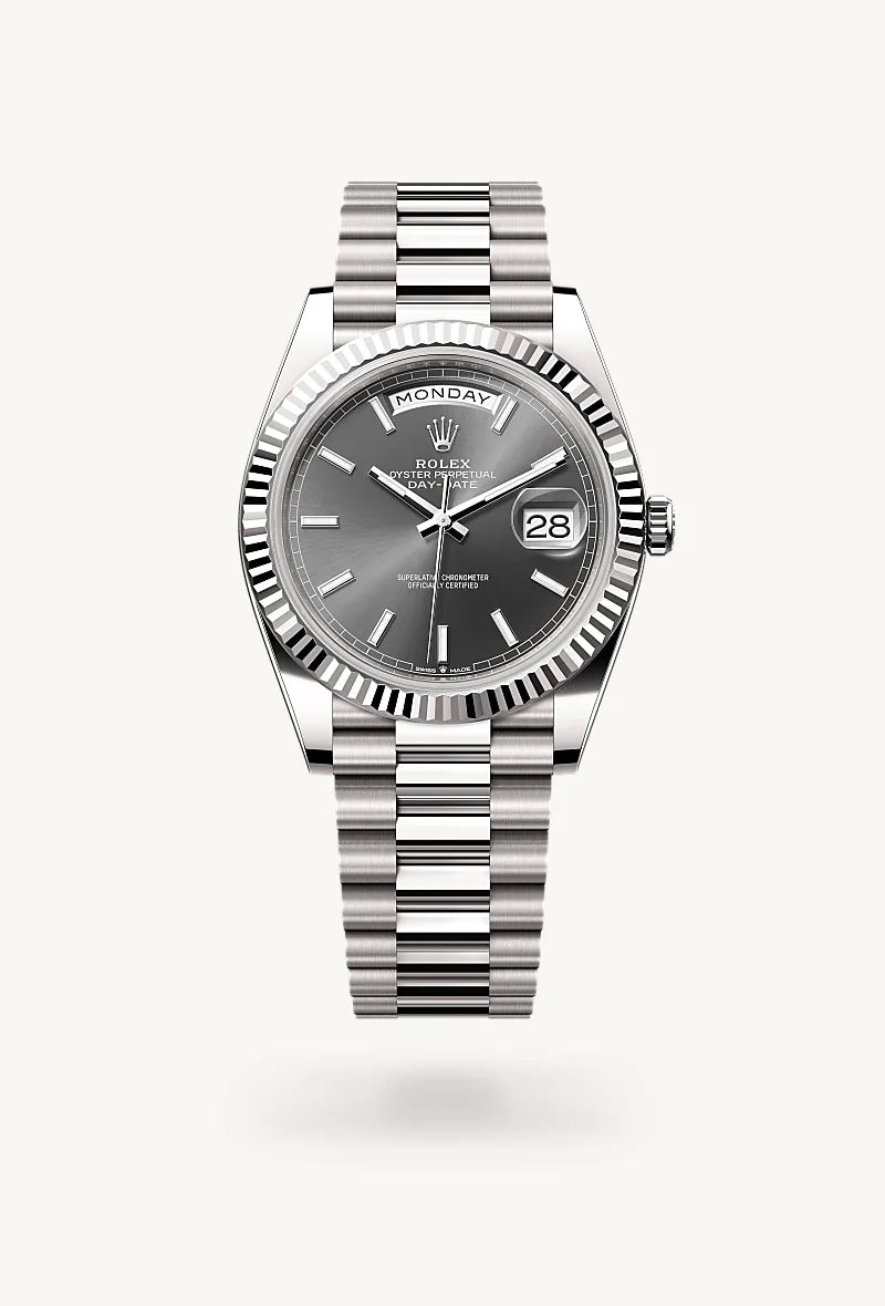 Rolex Day-Date in 18 kt white gold, M228239-0060 - Little Switzerland