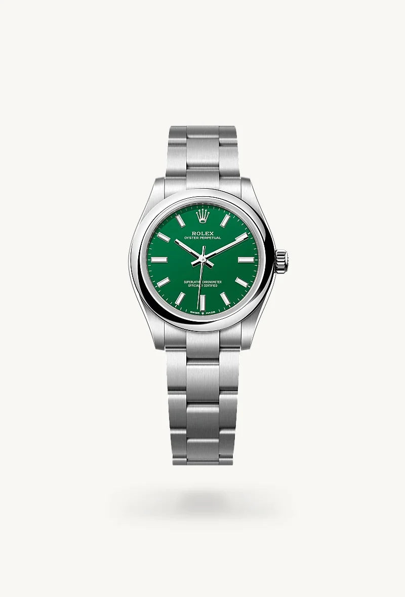 Rolex Oyster Perpetual in Oystersteel, M277200-0006 - Little Switzerland