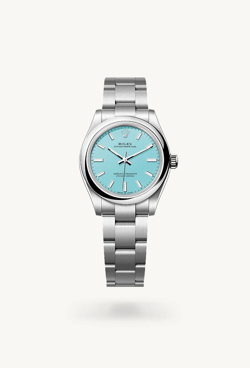 Rolex Oyster Perpetual in Oystersteel, M277200-0007 - Little Switzerland