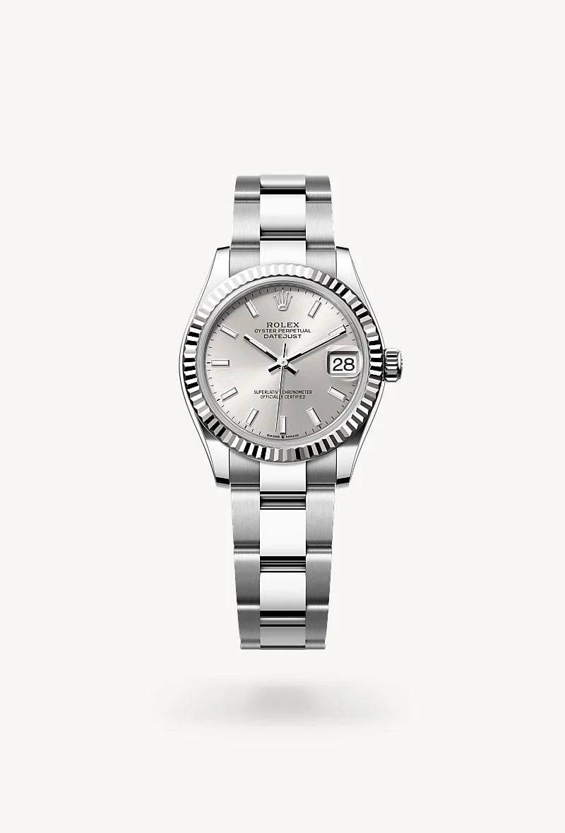 Rolex Datejust in White Rolesor - combination of Oystersteel and white gold, M278274-0011 - Little Switzerland