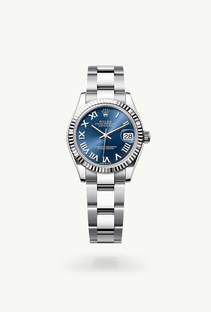 Rolex Datejust in White Rolesor - combination of Oystersteel and white gold, M278274-0033 - Little Switzerland