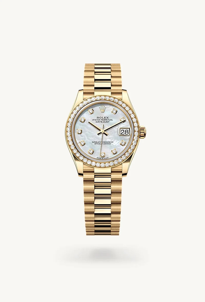 Rolex Datejust in 18 kt yellow gold, M278288RBR-0006 - Little Switzerland