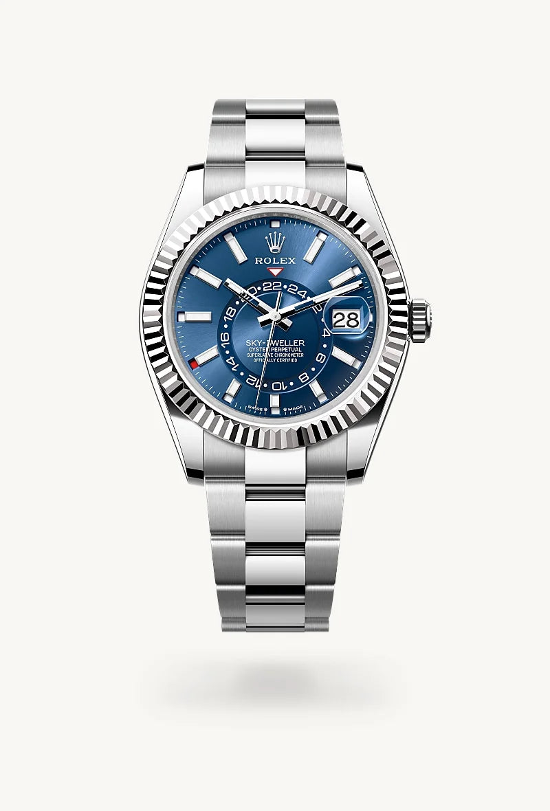 Rolex Sky-Dweller in White Rolesor - combination of Oystersteel and white gold, M336934-0005 - Little Switzerland