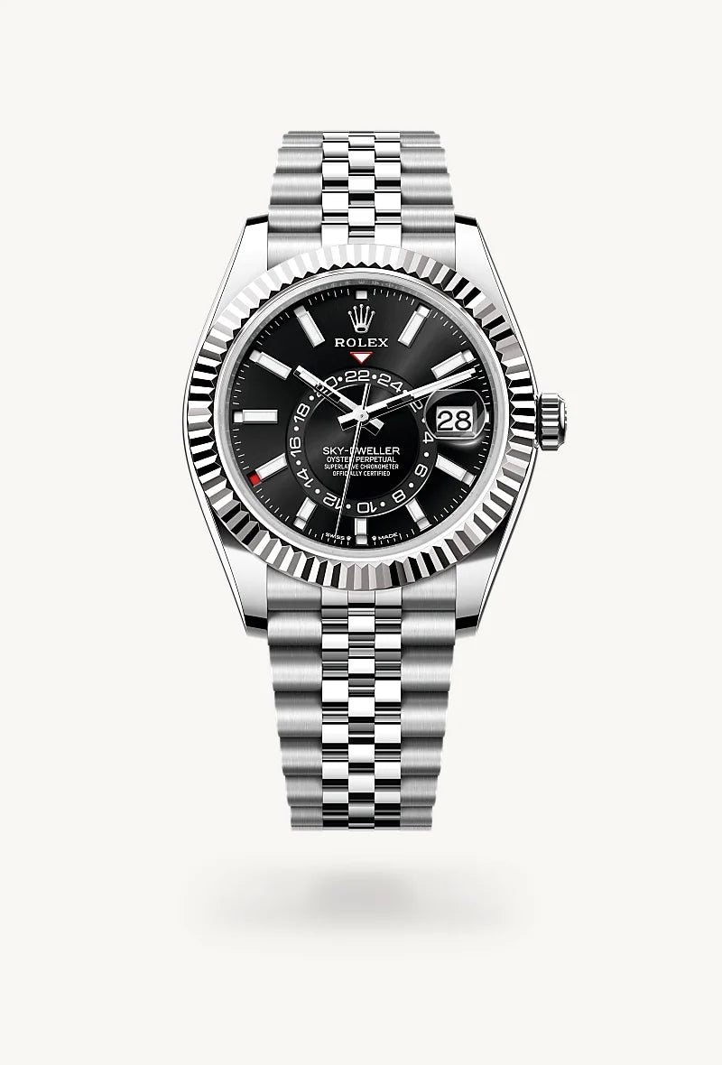 Rolex Sky-Dweller in White Rolesor - combination of Oystersteel and white gold, M336934-0008 - Little Switzerland