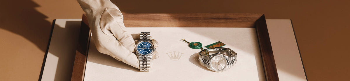 Rolex Rolex ‘Fluted’ cufflinks Everose gold and ceramic A1035 in , A1035 - Little Switzerland