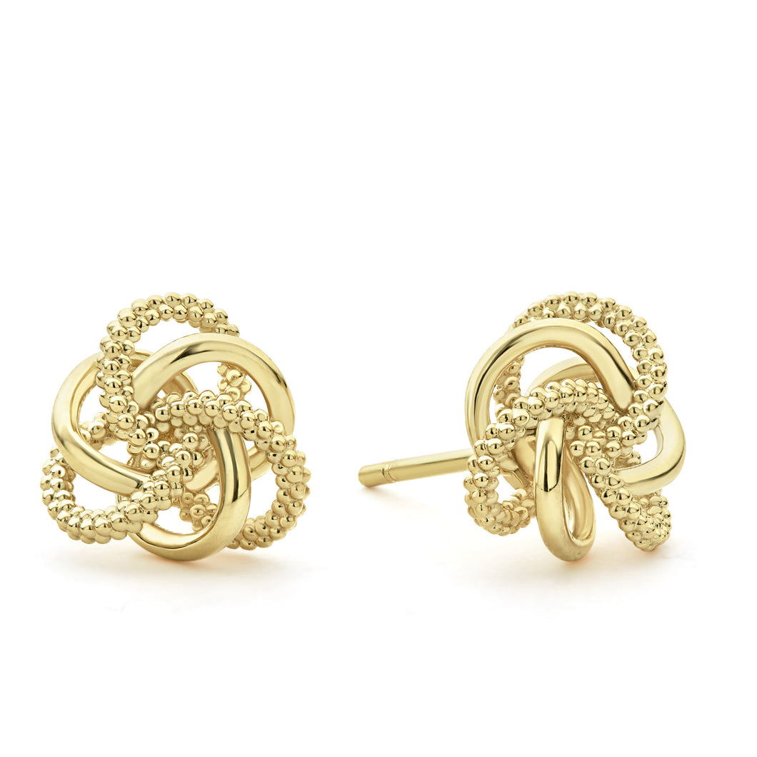 Love Knot Large Gold Love Knot Stud Earrings