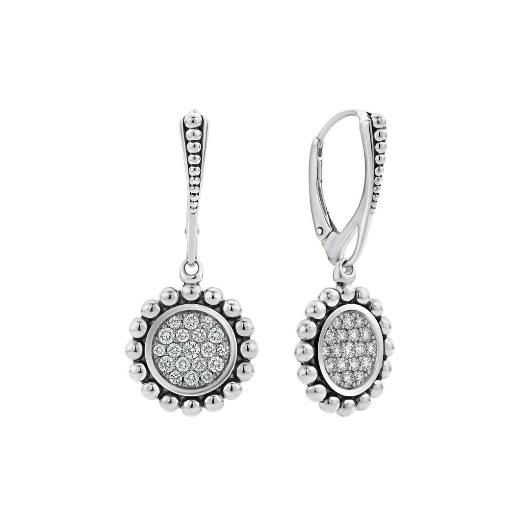 Caviar Spark Diamond Drop Earrings