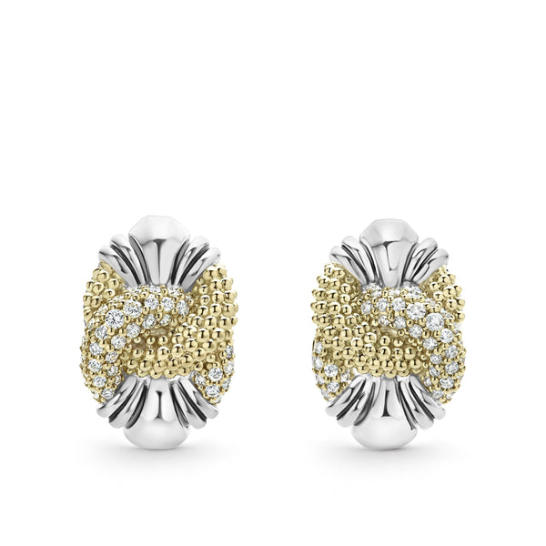 Caviar Lux Caviar Diamond Knot Earrings