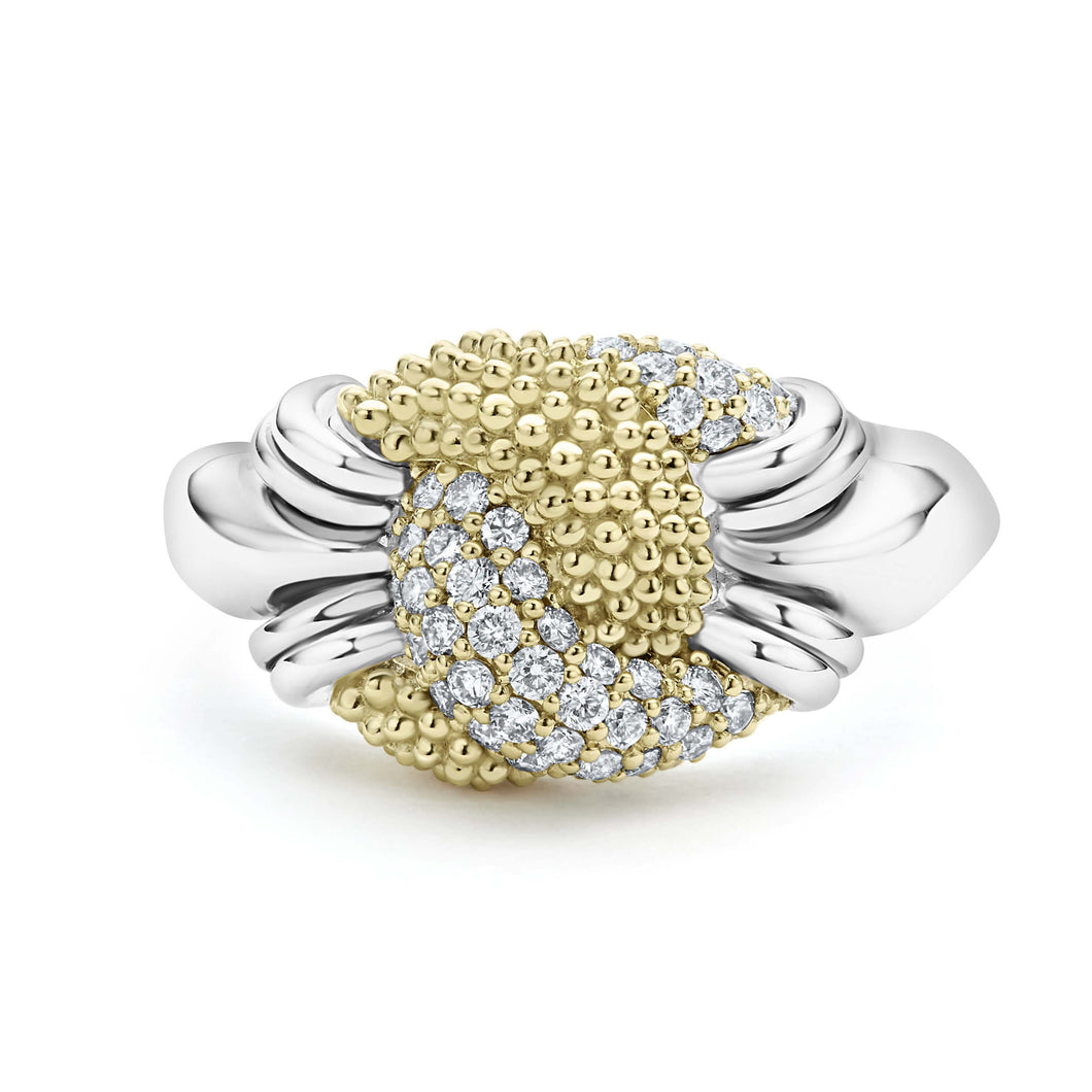 Caviar Lux Small Caviar Diamond Knot Ring