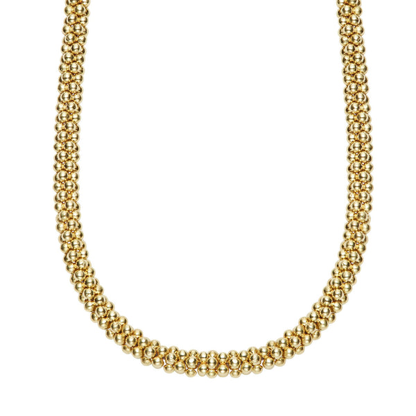 Gold Caviar 4mm Gold Caviar Necklace 16"