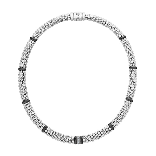 Black Caviar Diamond Caviar Necklace
