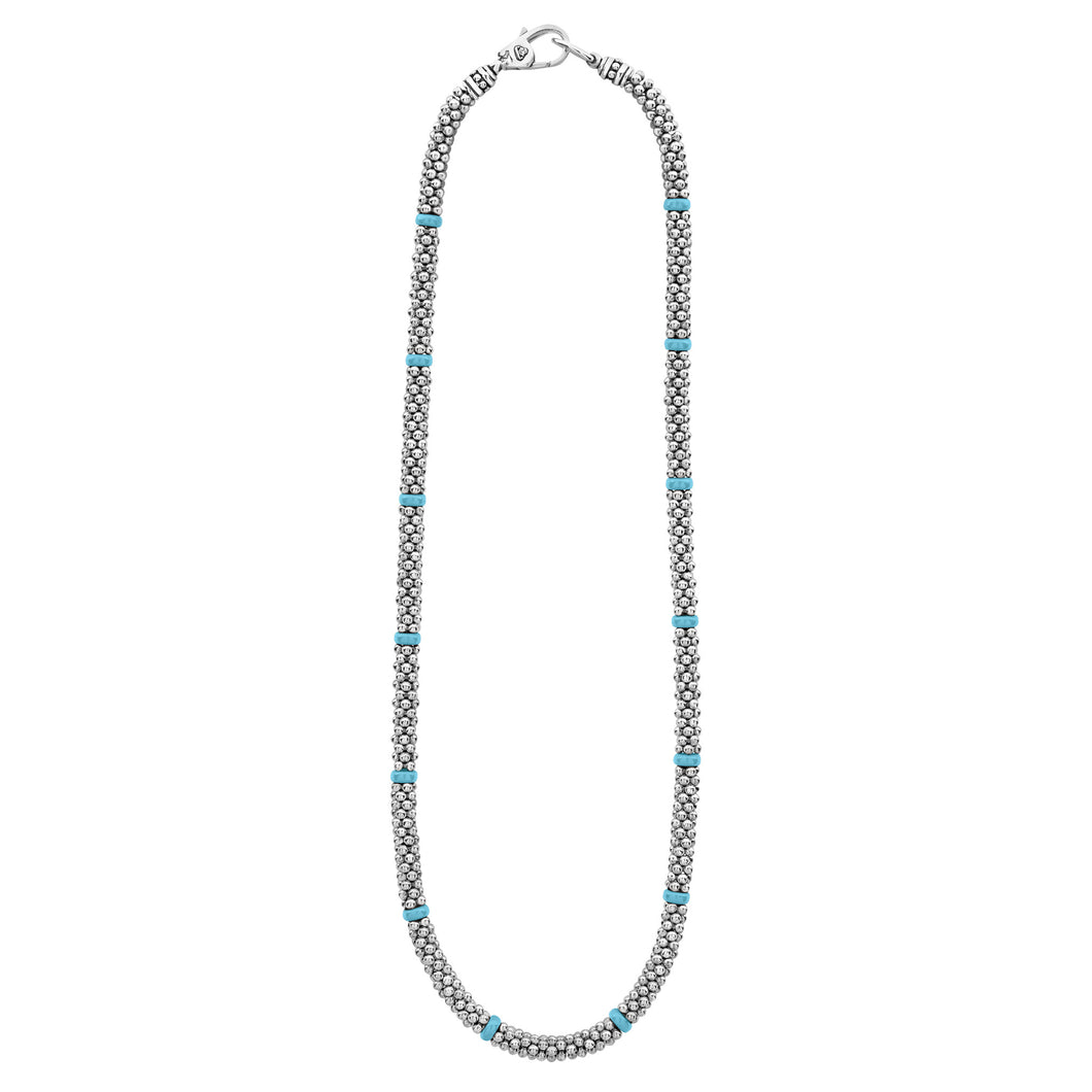 Blue Caviar Beaded Necklace