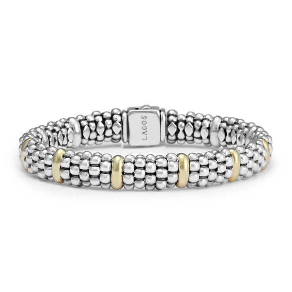 Signature Caviar Beaded Bracelet with Gold
