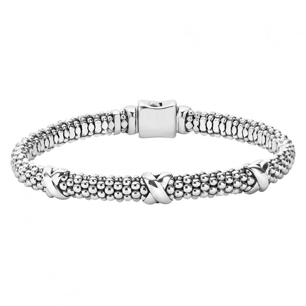 Signature Caviar Beaded X Bracelet