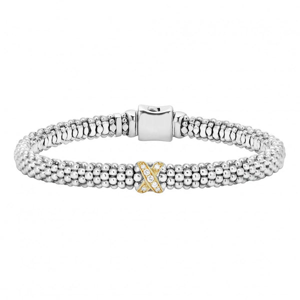 Diamond Lux Single Station X Bracelet