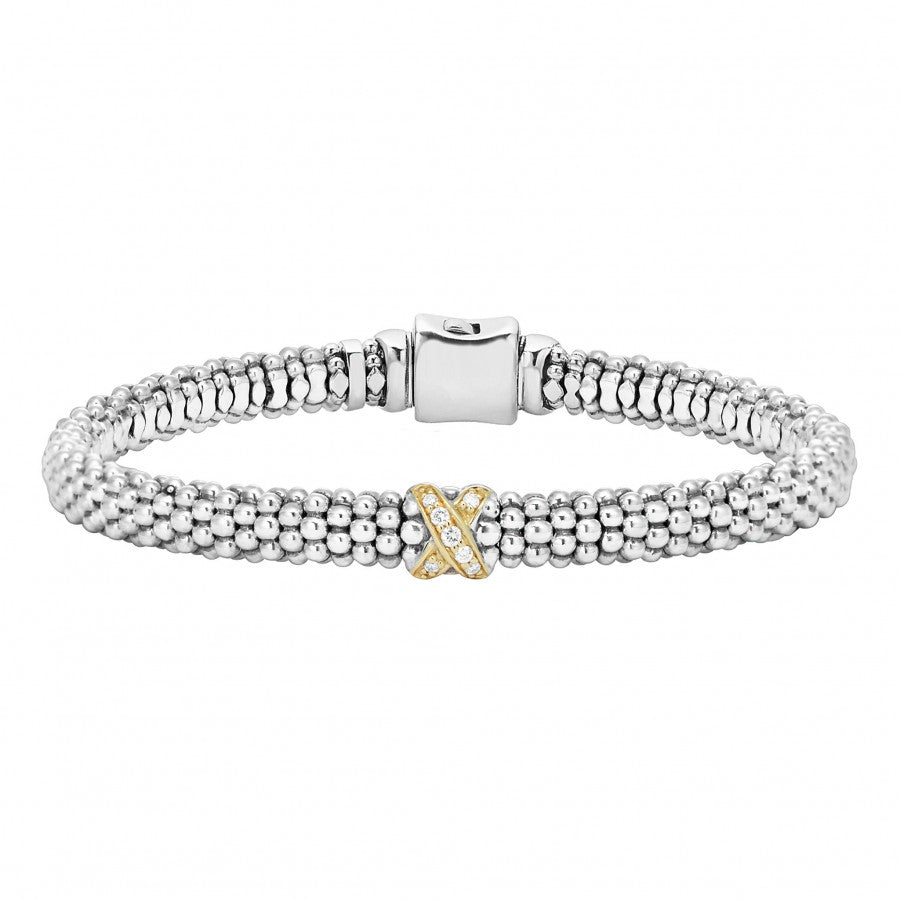 Diamond Lux Single Station X Bracelet