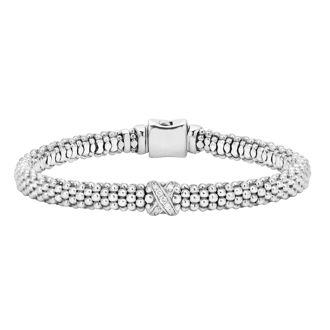 Diamond Lux Single Station X Bracelet