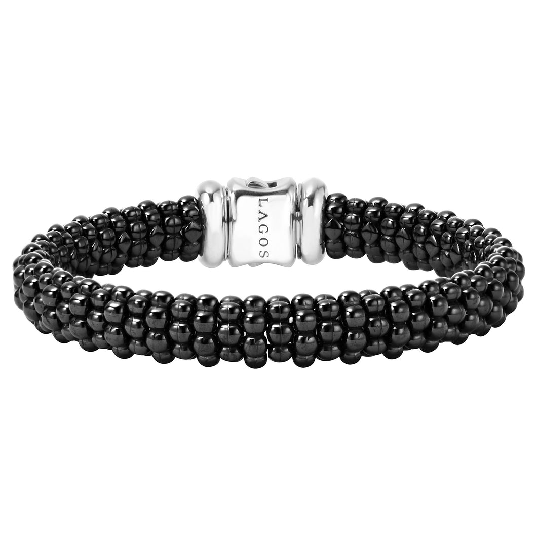 Black Caviar Beaded Bracelet
