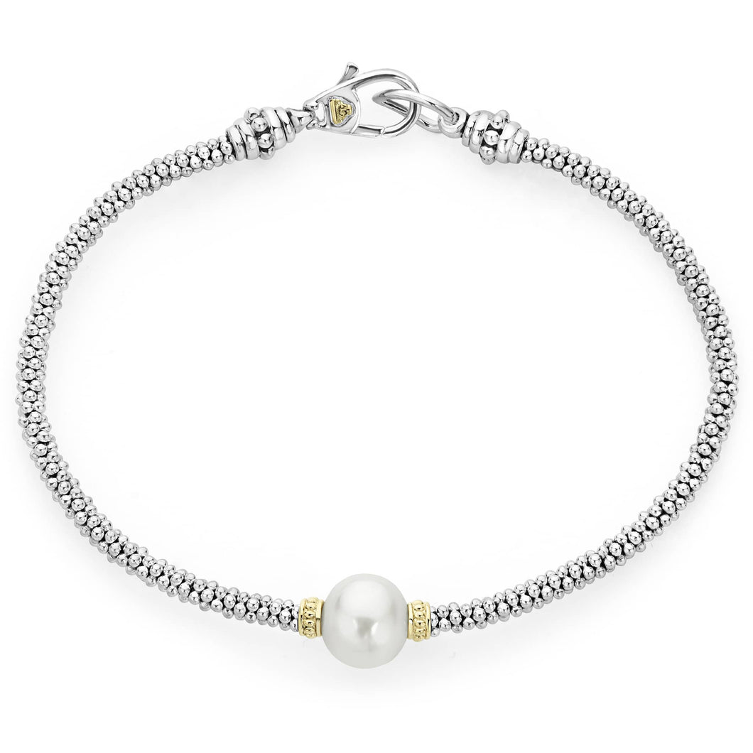 Luna Single Pearl Caviar Bracelet