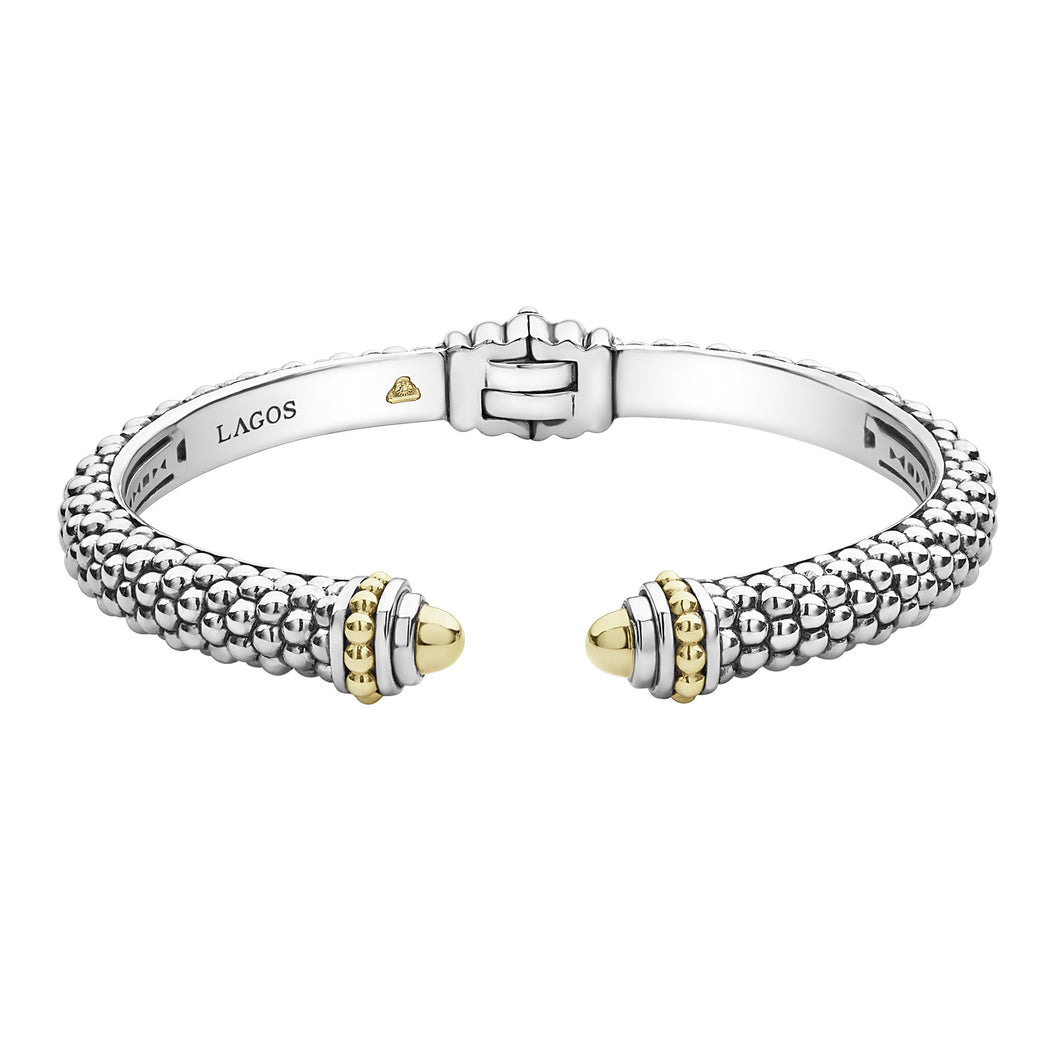 Signature Caviar Cuff Bracelet