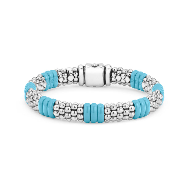 Blue Caviar Beaded Bracelet