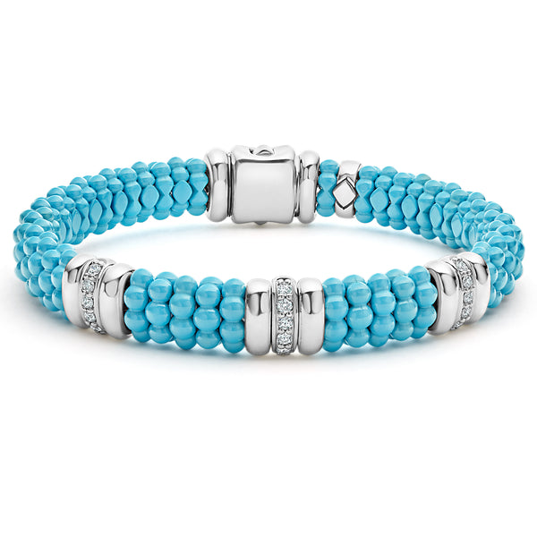 Diamond Blue Caviar Bracelet