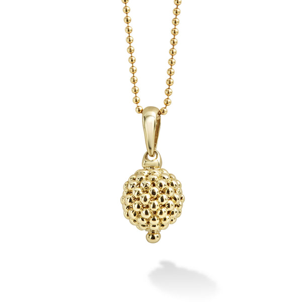 Gold Caviar 18k Gold Caviar Beaded Pendant Necklace