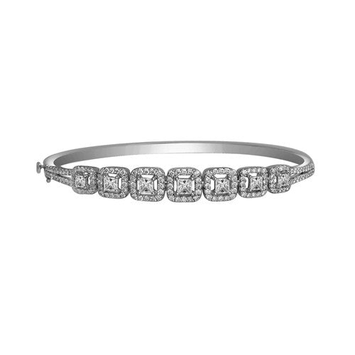 Diamond Bangle 18k White Gold (5.80 ct. tw.)