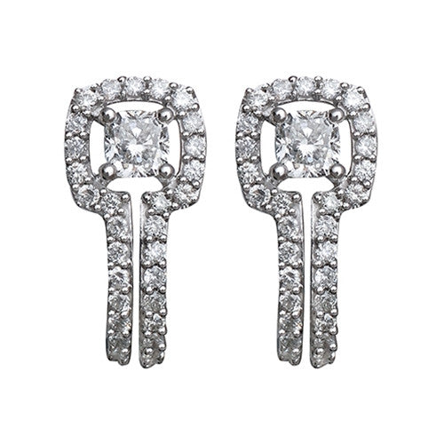 Diamond Earrings 14k White Gold  (0.95 ct. tw)