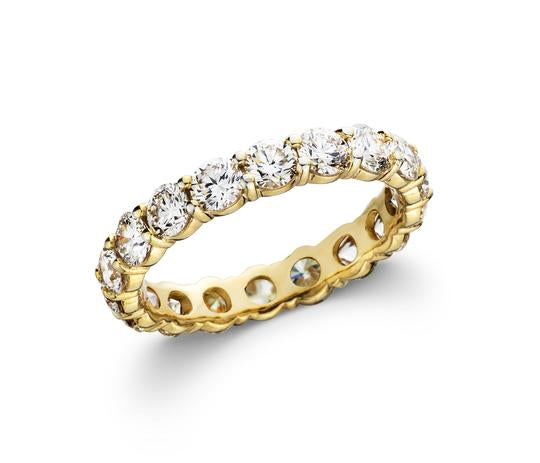Lab Grown Diamond Gold Eternity Band