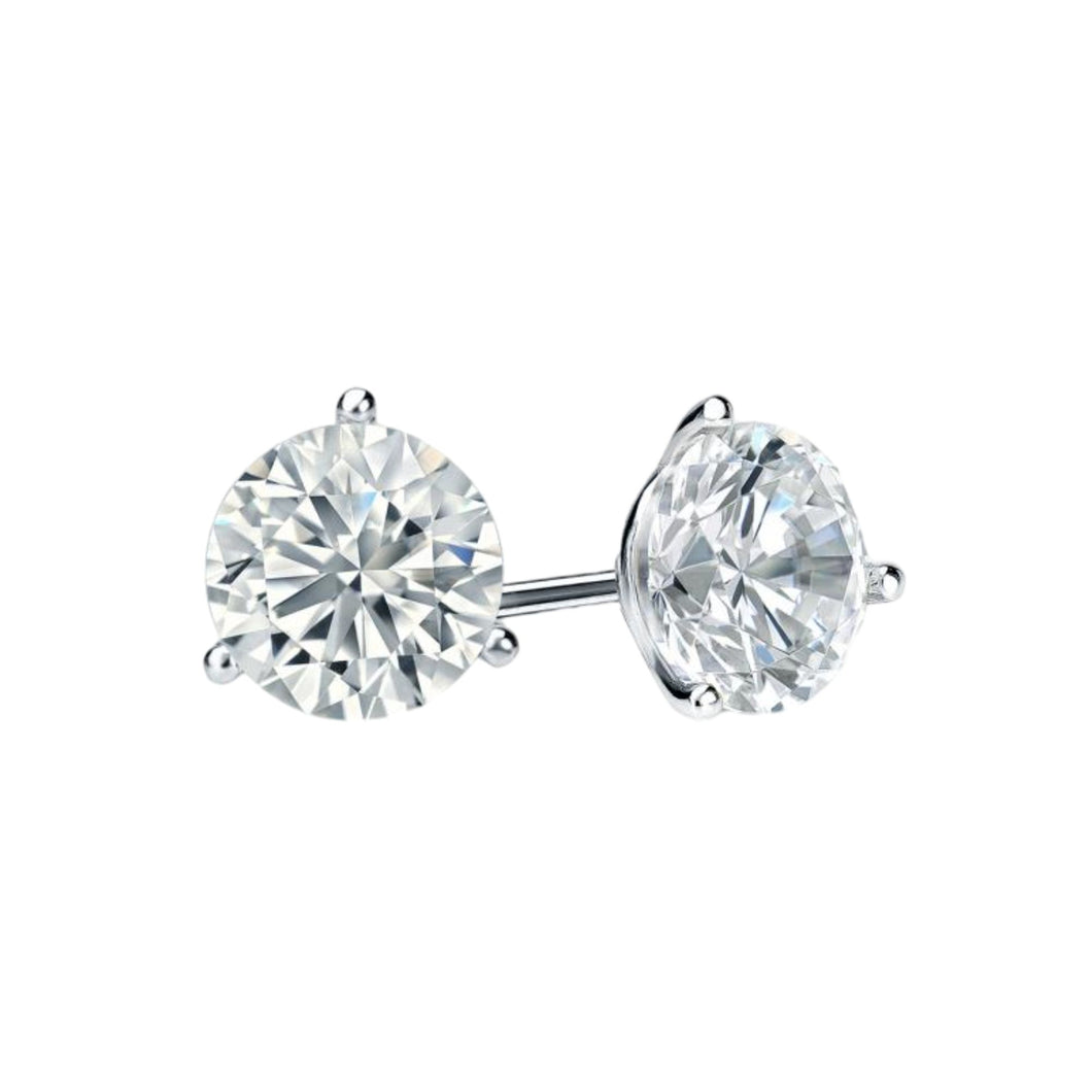 3.00 ctw. Lab-Created Diamond Stud Earrings in 18k Gold