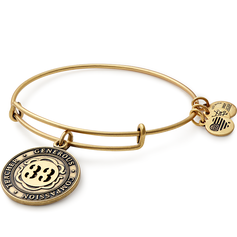 Number 33 Charm Bangle