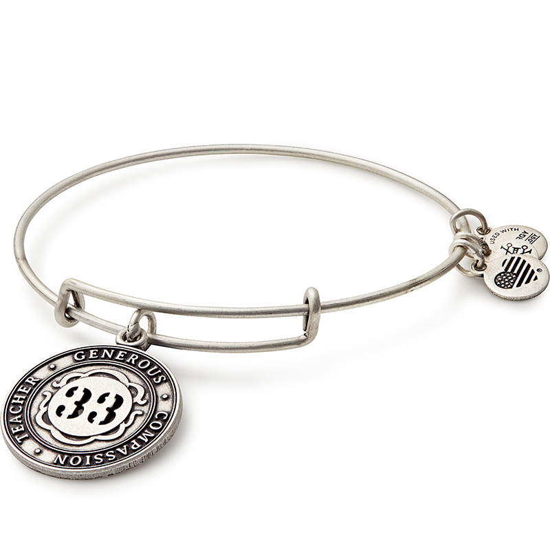 Number 33 Charm Bangle