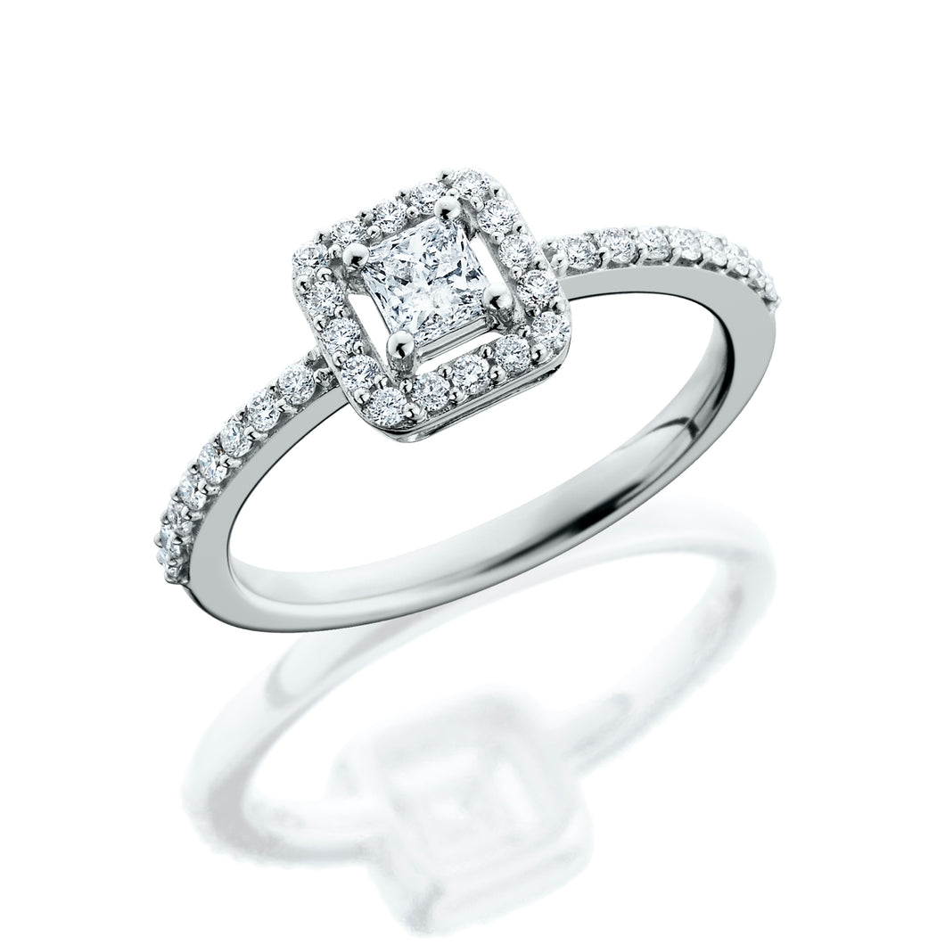 14K White Gold Diamond Ring (0.53 ct. tw.)