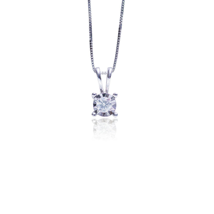 Round Miracle Setting Diamond Pendant
