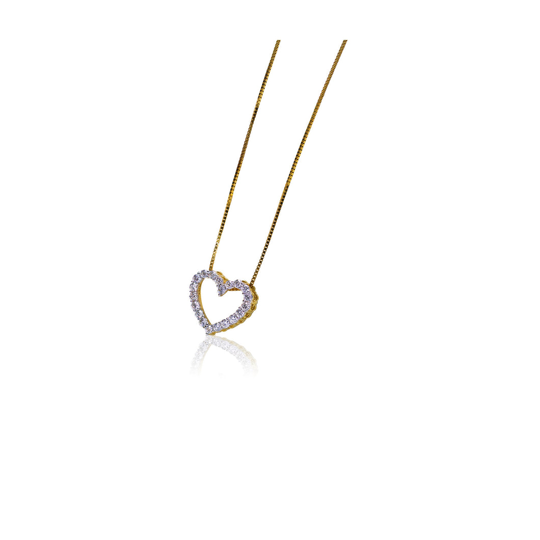 Diamond Heart Pedant Necklace