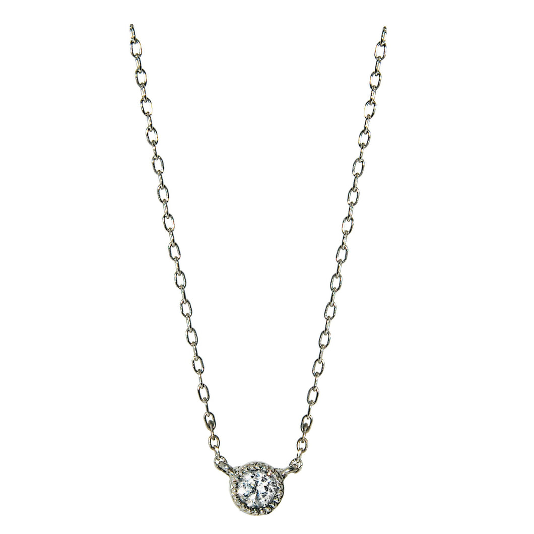 14K Gold 0.20 CTW Diamond Solitaire Necklace