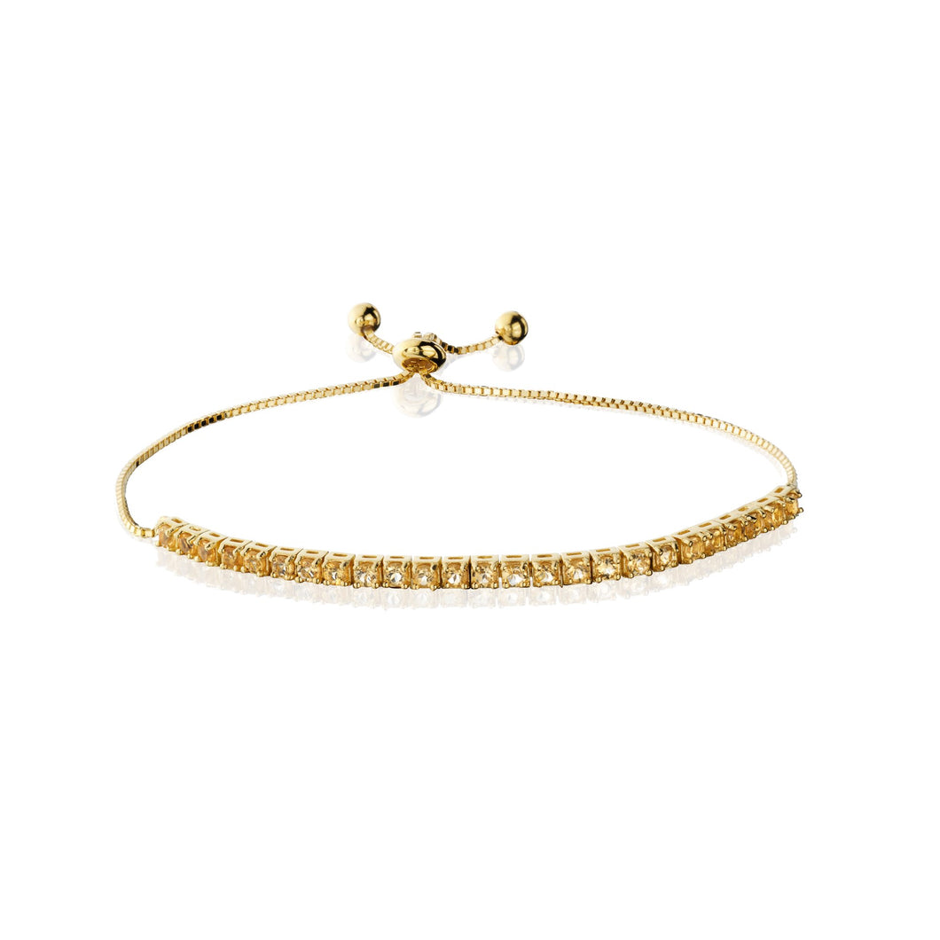 Citrine Adjustable Bolo Bracelet