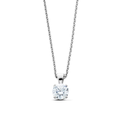 0.75CT Lab-Created Diamond Solitaire Pendant in 14K Gold
