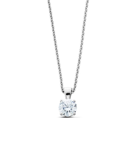 0.75CT Lab-Created Diamond Solitaire Pendant in 14K Gold