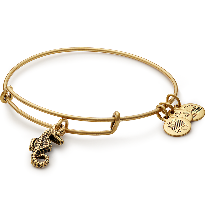 Seahorse Charm Bangle
