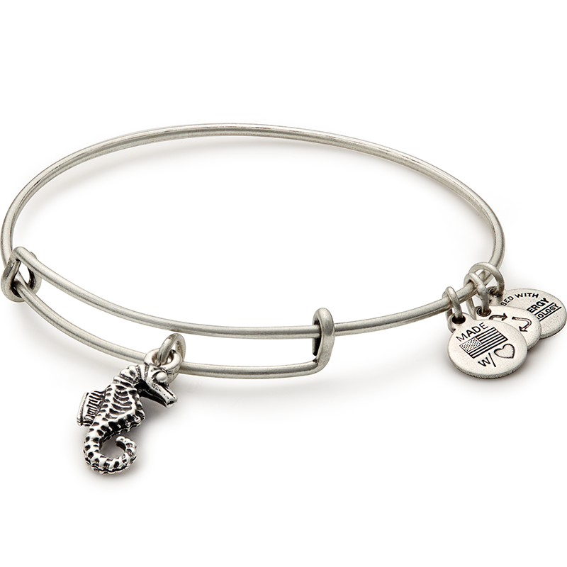 Seahorse Charm Bangle