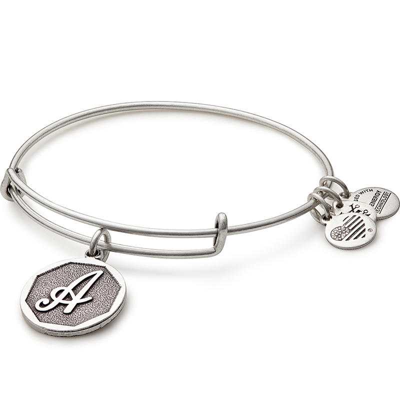 Initial A Charm Bangle