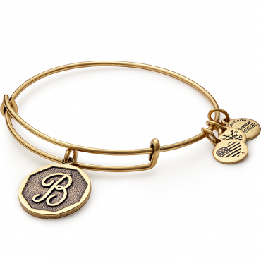 Initial B Charm Bangle
