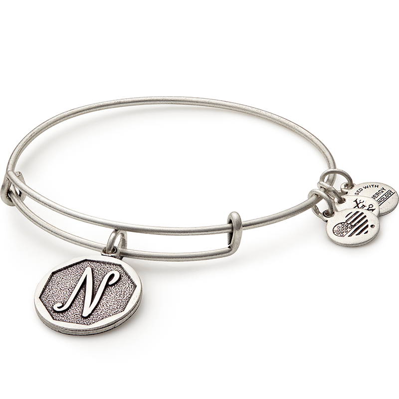 Initial N Charm Bangle
